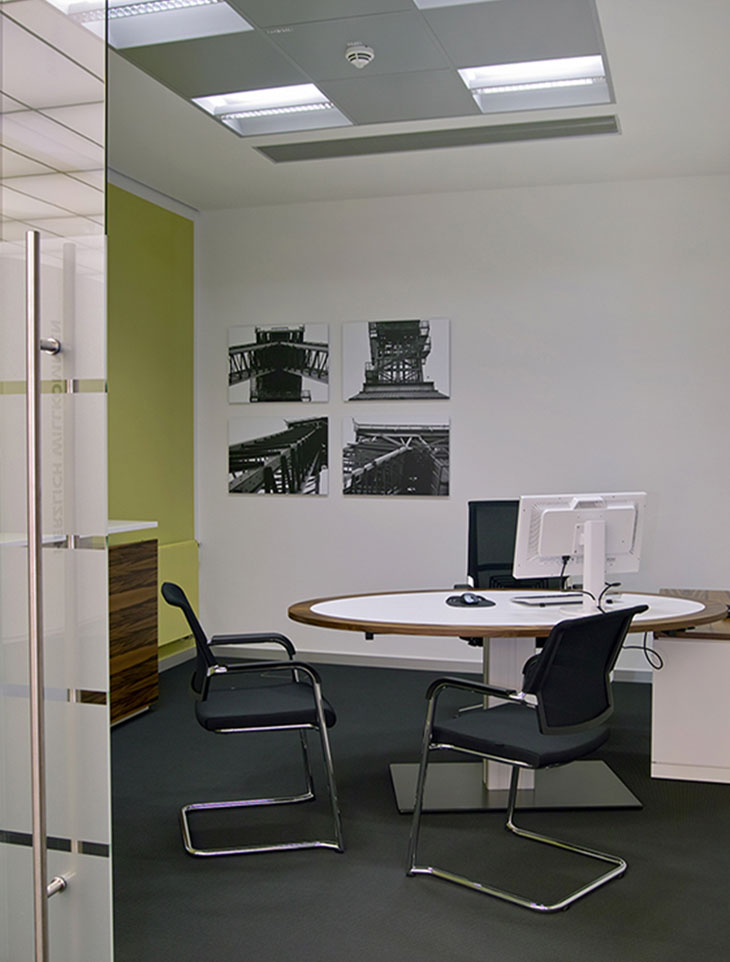Moderne Büroräume in der Volksbank | Bürogebäude, Innenarchitektur Ahlen