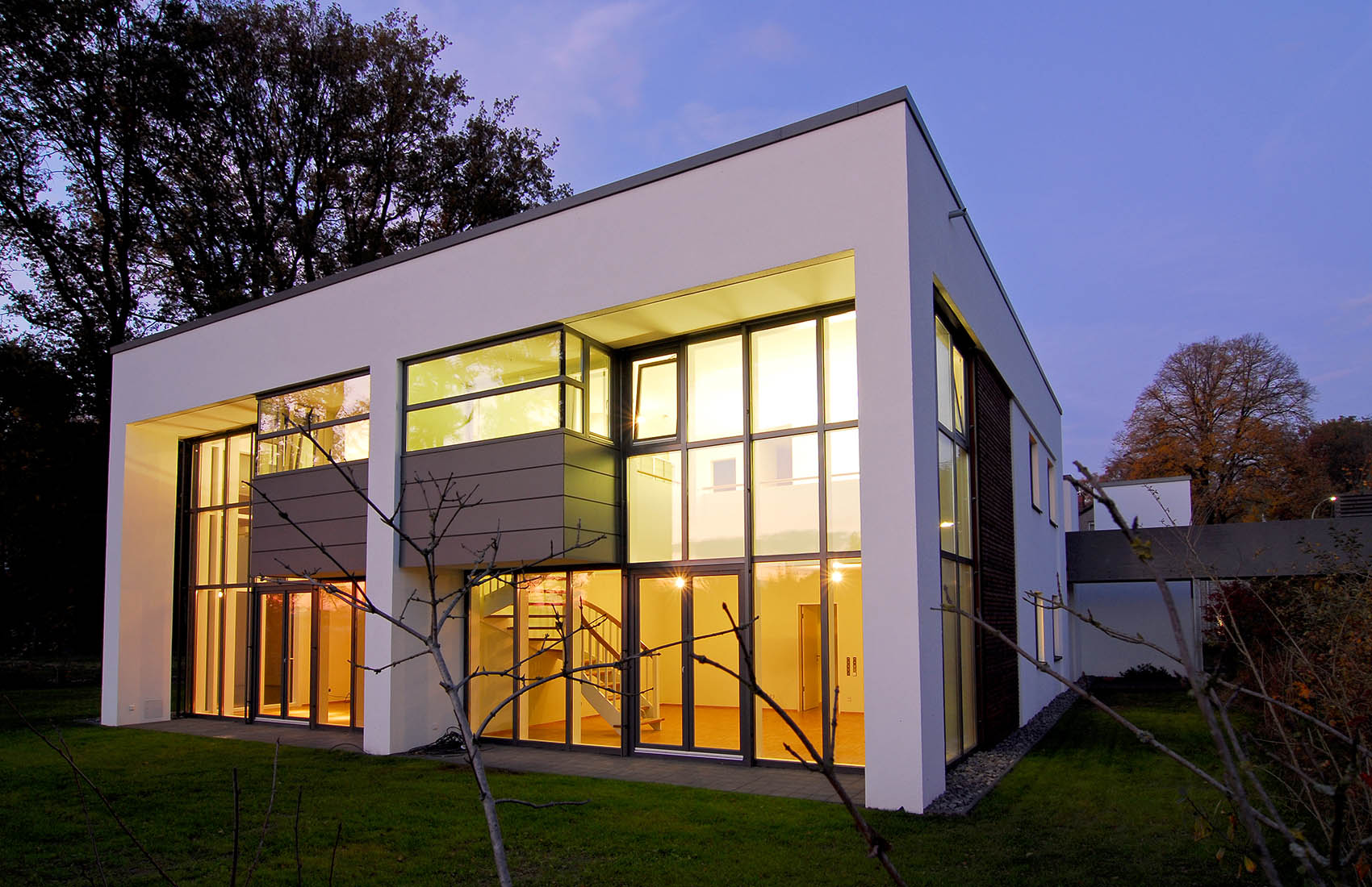 Modernes Doppelhaus. Bauhausstil | Architekturbüro in Osnabrück