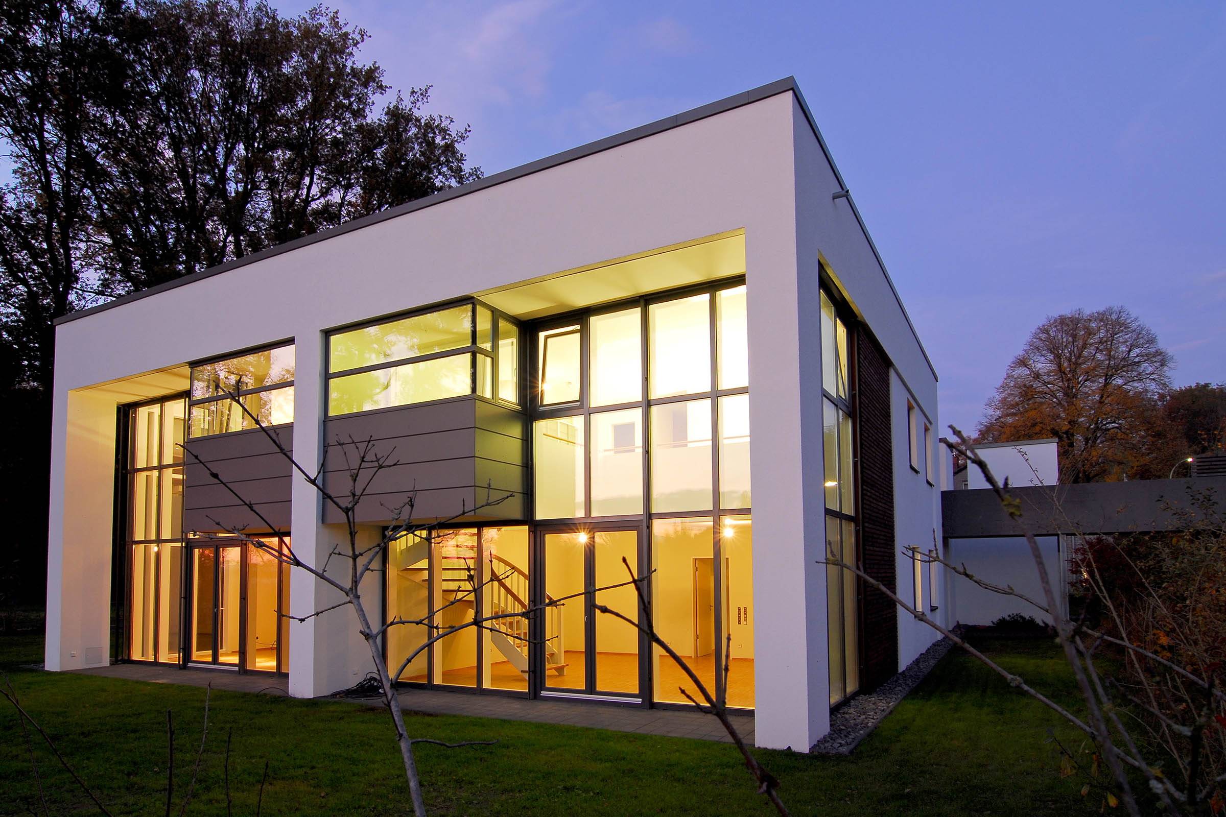 Modernes Doppelhaus. Bauhausstil | Architekturbüro in Osnabrück
